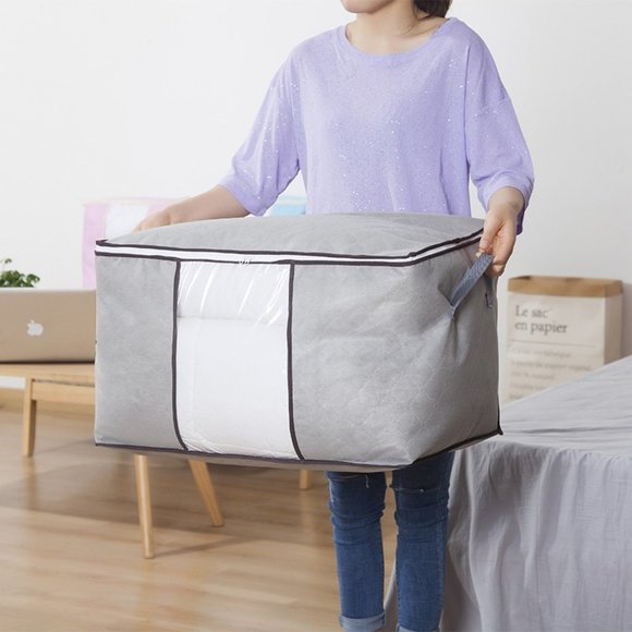 Large Folding Storage Bags (4 Pack)  Anti Dust Clothes Storage Bags - Picture 2 of 14